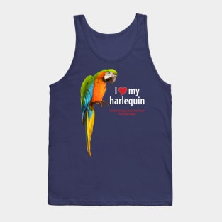 love harlequin macaw Tank Top